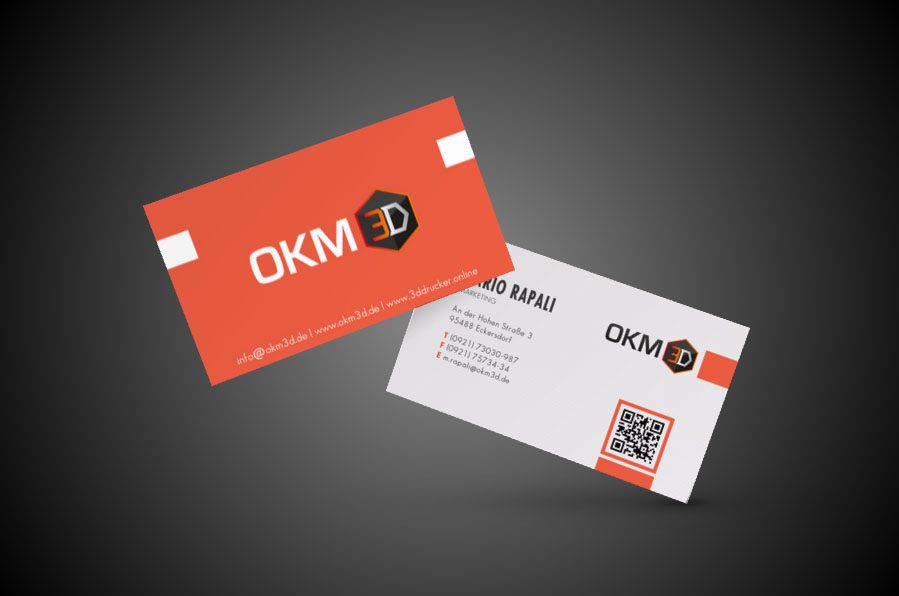 OKM 3D Visitenkarten Gestaltung